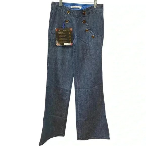 FORTUNE DENIM Women’s JEANS Size 24 BELL BOTTOM/WIDE LEG Boho Japane Denim - Picture 5 of 14